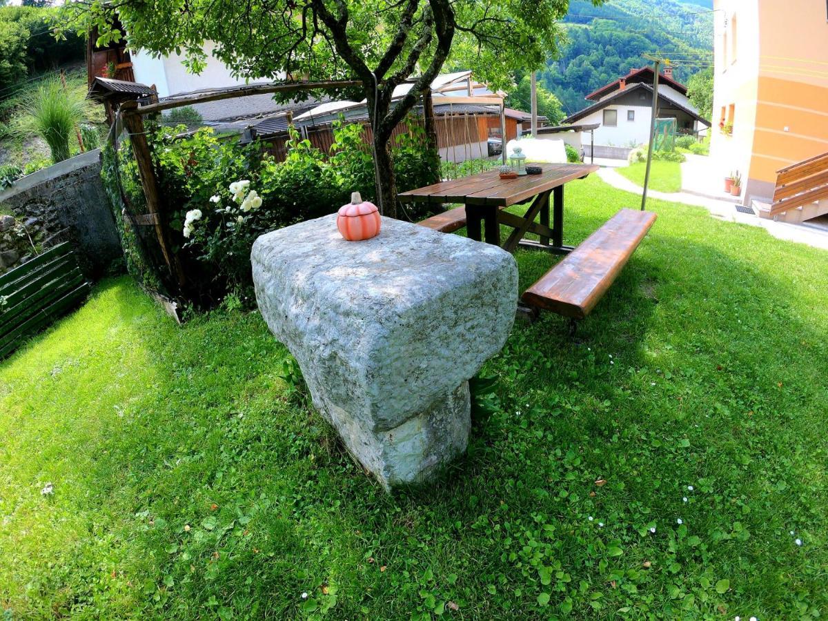 Apartment And Garden House Among The Mountains Podbrdo Dış mekan fotoğraf